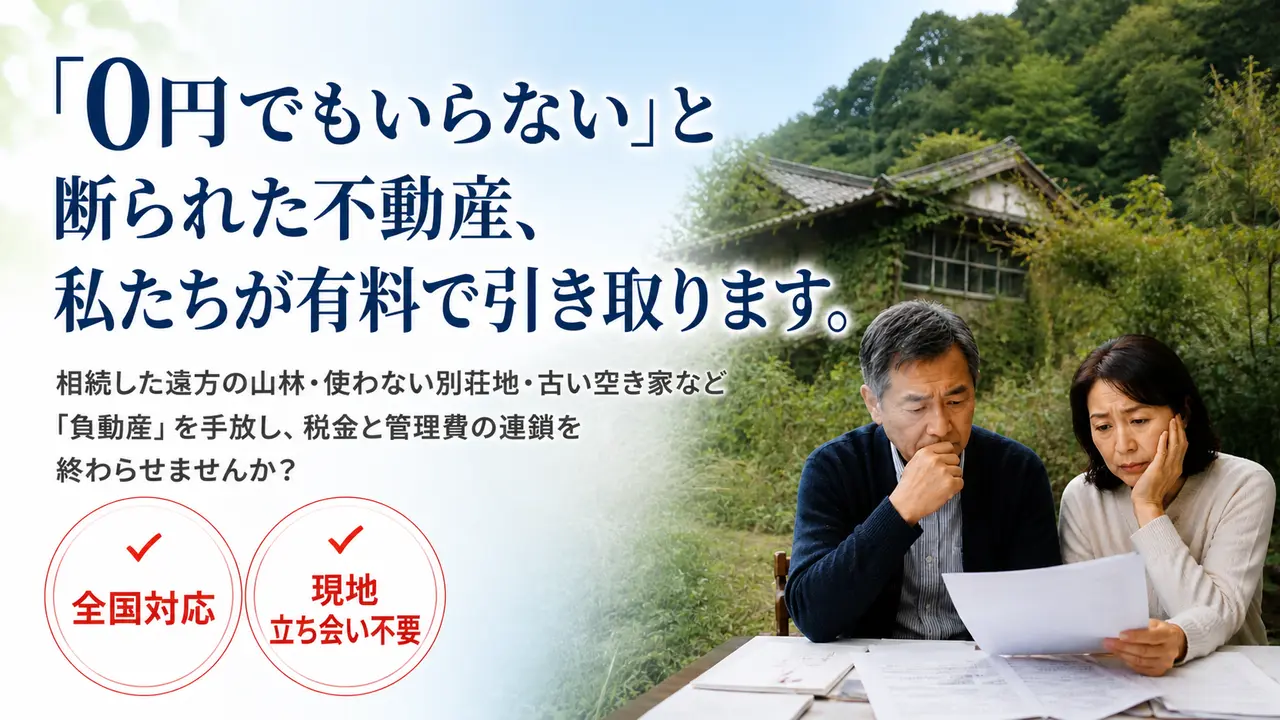 いらない不動産有料引き取り